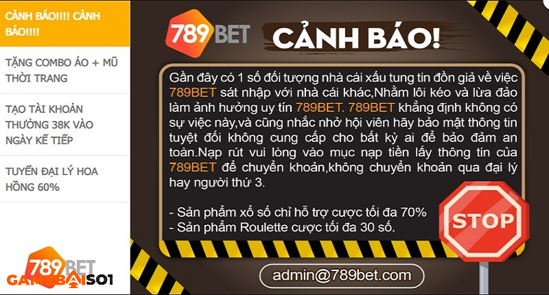 Nhà cái 789Bet luôn kêu gọi người chơi cảnh giác với lừa đảo