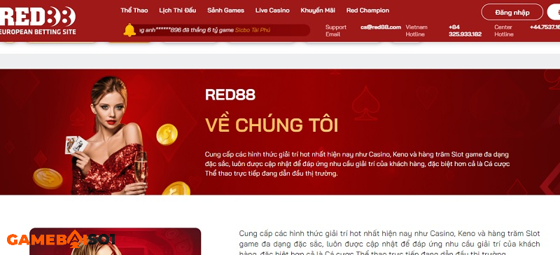 Nguồn gốc của Red88 vô cùng minh bạch và hợp pháp khi chơi