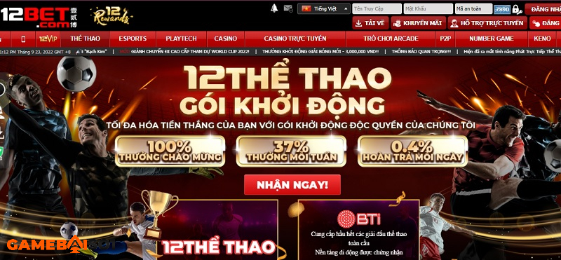 Ưu điểm không thể bỏ qua của nhà cái cá cược online 12Bet